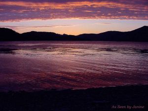 2b-Gwaii Haanas Queen Charlotte Islands Sunset from Kayak Camp on High Island.jpg